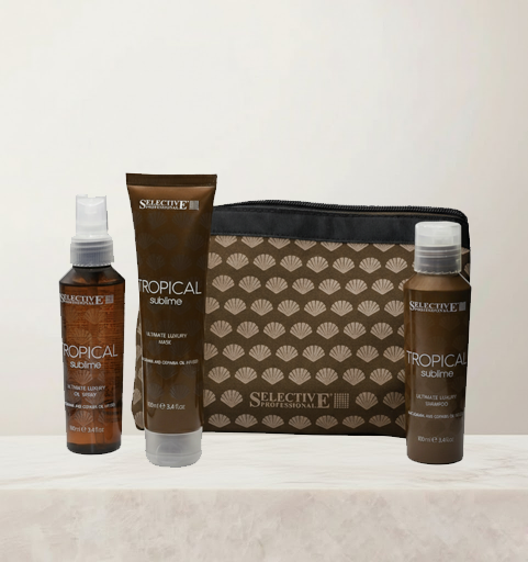 Tropical Kit - Travel Shampoo, Conditioner, and Spray Oil