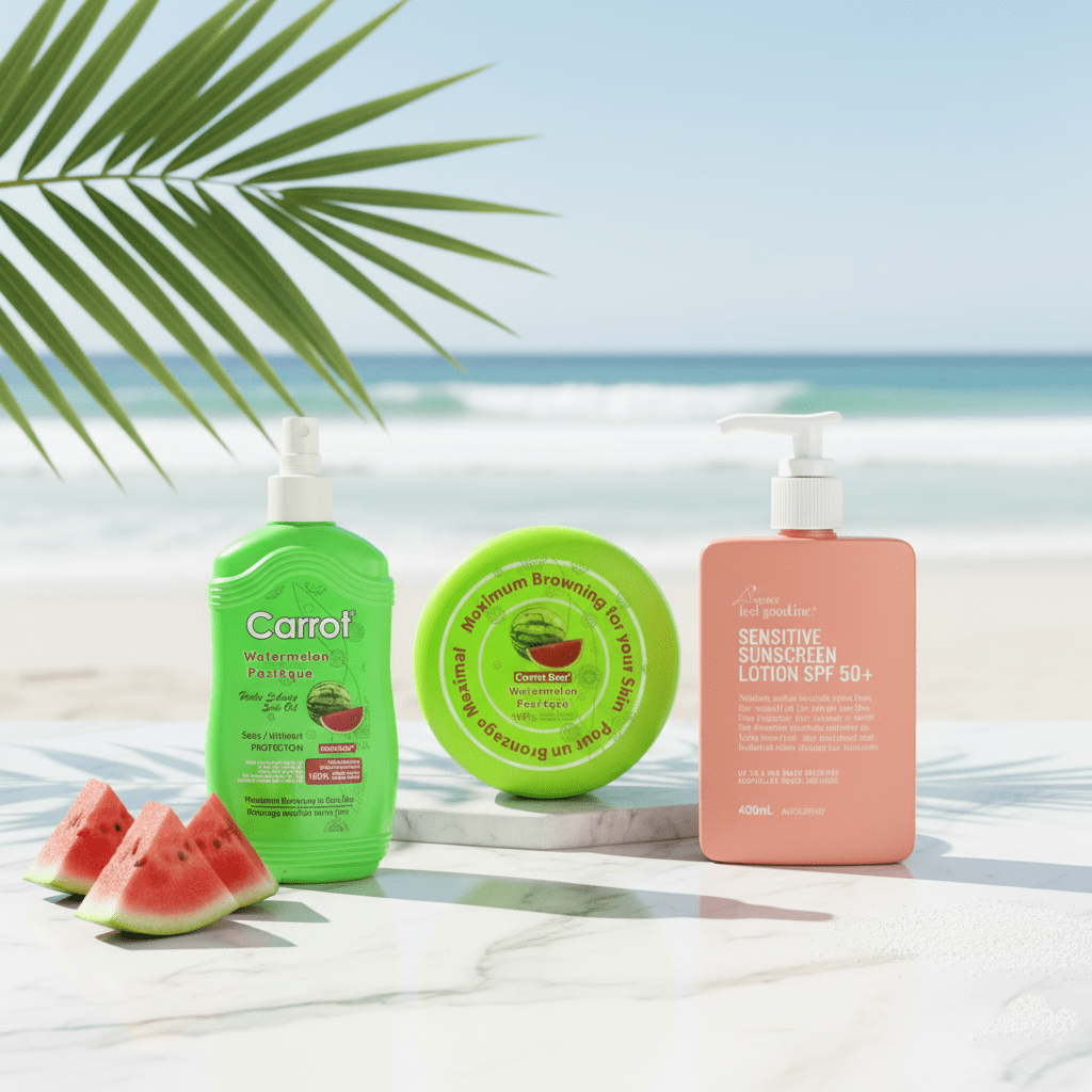 Carrot Sun + We Are Feel Good Watermelon Pack - For Sensitive and Fairer Skin